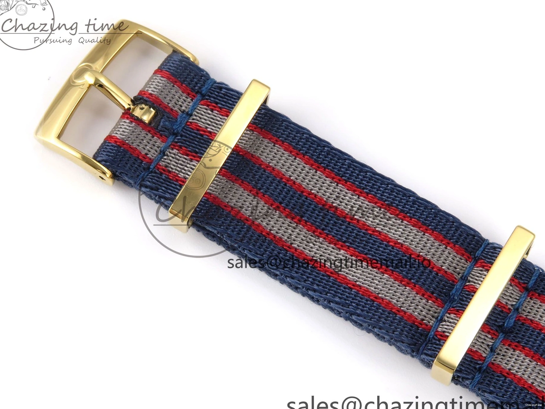 0408 Seamaster 300m Diver YG OMF 1:1 Best Edition Blue Orange Ceramic White Dial on Blue Nato Strap A Colorful 7704